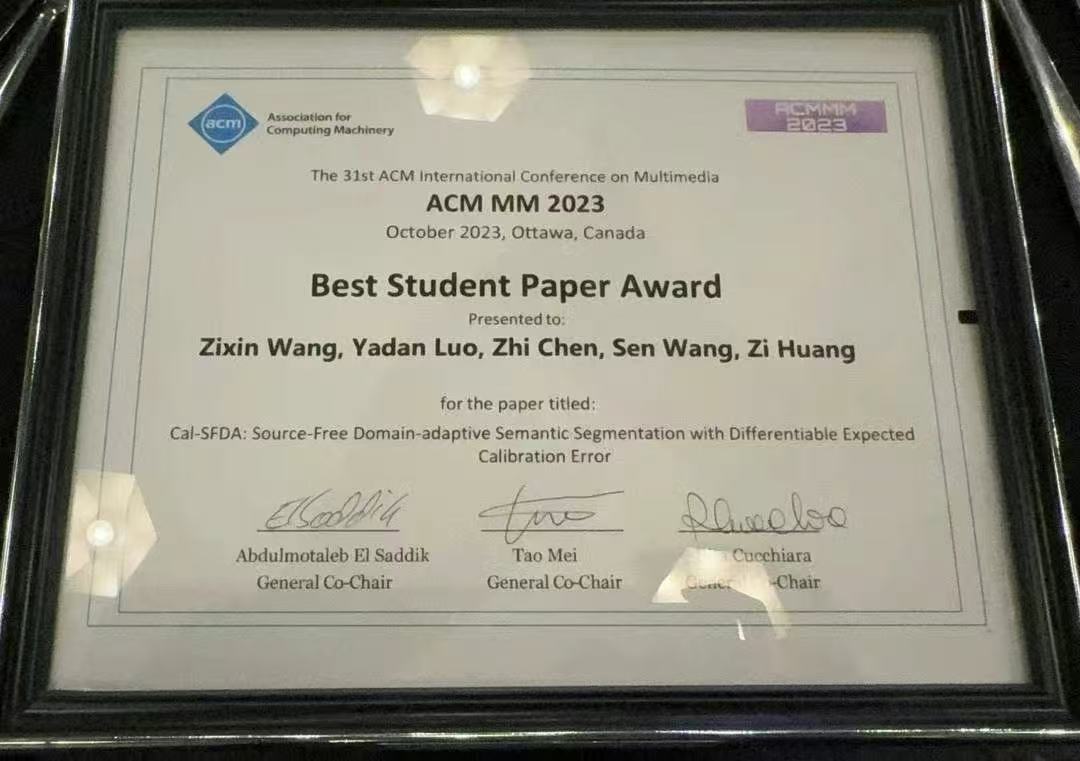 Best Student Paper Award